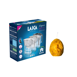 Laica Филтрираща кана ELEGANCE 3,0 л. + Восъчна свещ