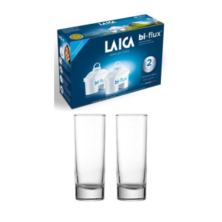 Laica Bi-Flux универсален филтър 2 бр. + 2 броя чаша за вода