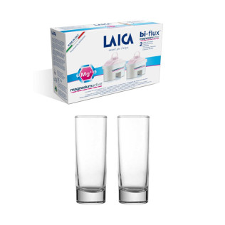 Laica Bi-Flux Magnesium универсален филтър 2 бр. + 2 броя чаша за вода