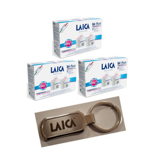 Laica Bi-Flux Magnesium универсален филтър 6 бр. + метален ключодържател LAICA
