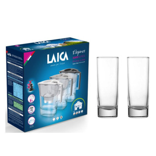 Laica Филтрираща кана  Elegance 3,0 л. + 2 броя чаша за вода