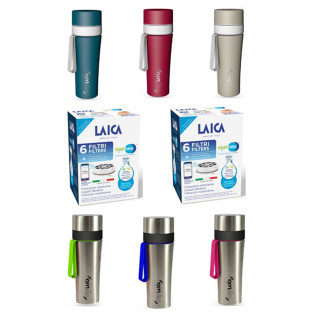 Laica Fast Disk филтриращ модул 12 броя + Филтрираща бутилка 550мл.